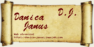 Danica Janus vizit kartica